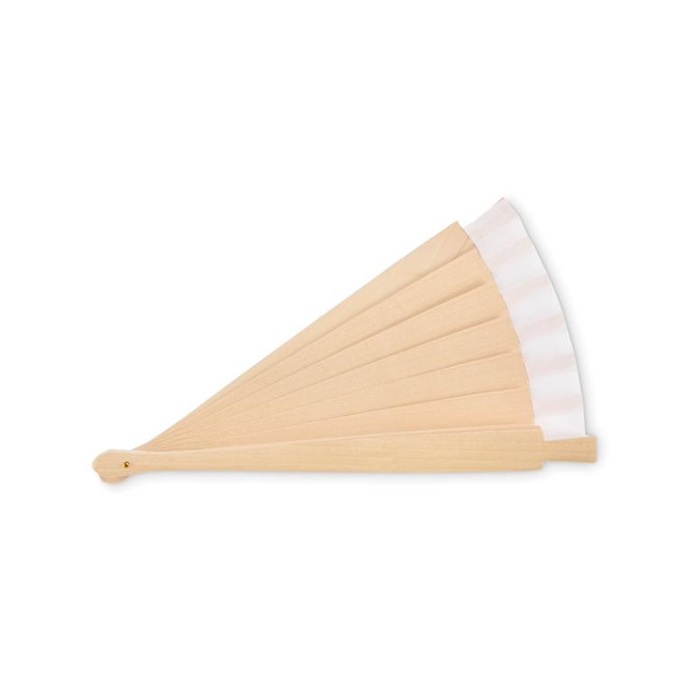 Evantai din lemn Woodfan Alb