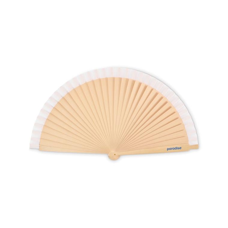 Evantai din lemn Woodfan Alb