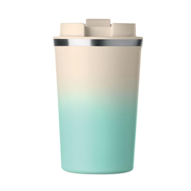 Pahar cu perete dublu Brace Gradient, 350 ml Verde mentă