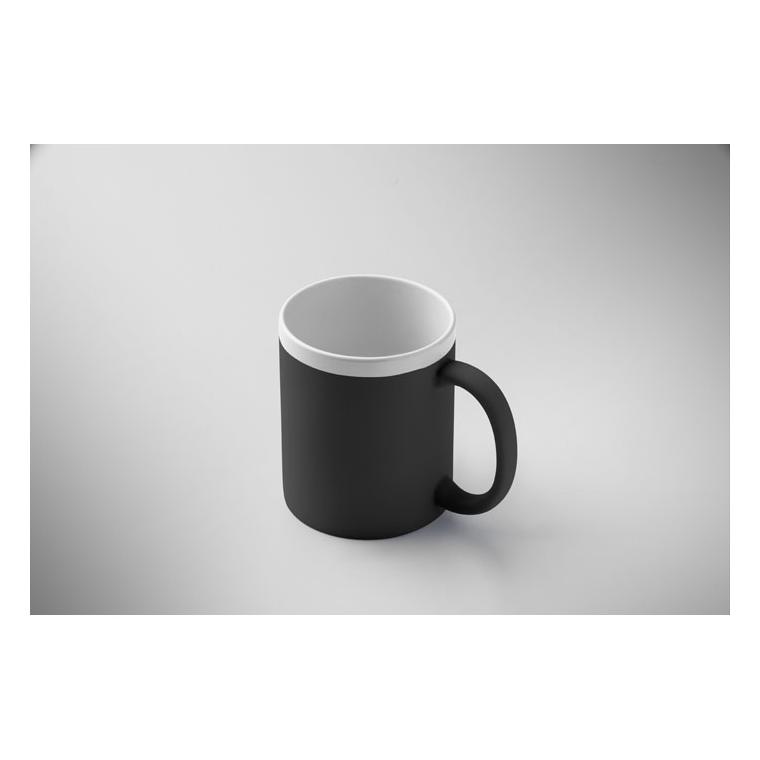 Cană din ceramică Mugiva, 300 ml Negru