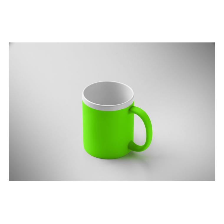 Cană din ceramică Mugiva, 300 ml Verde neon