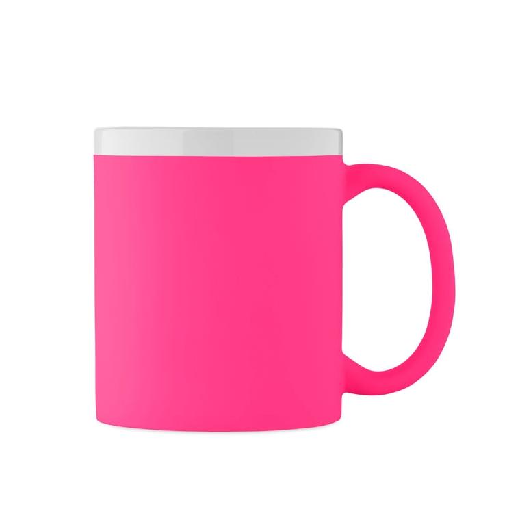 Cană din ceramică Mugiva, 300 ml Roz neon