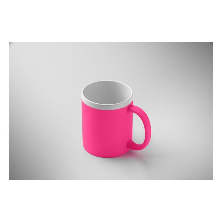 Cană din ceramică Mugiva, 300 ml Roz neon