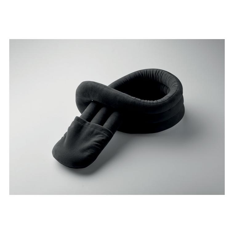 Pernă de călătorie pliabilă Wrap It Negru