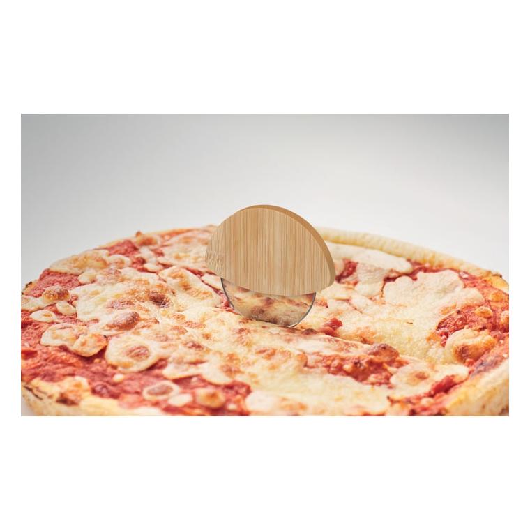 Cutter rotund pentru pizza din bambus Napol Natur