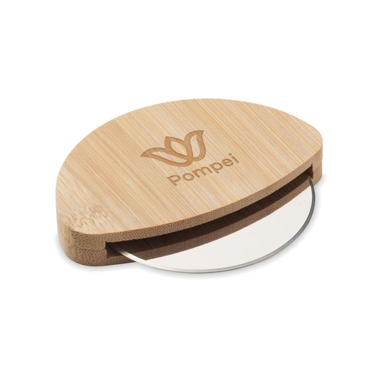 Cutter rotund pentru pizza din bambus Napol Natur