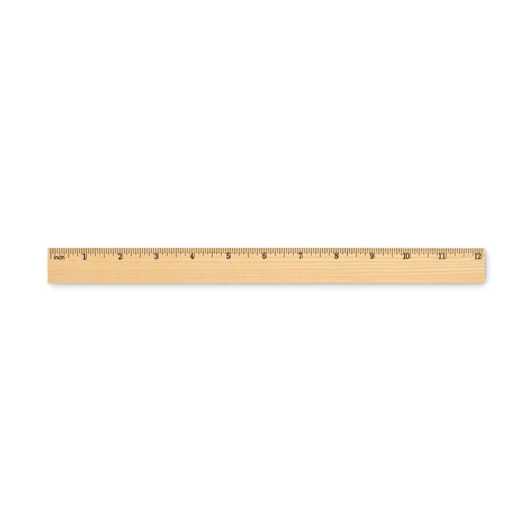 Riglă din lemn Ruler30, 30 cm Natur