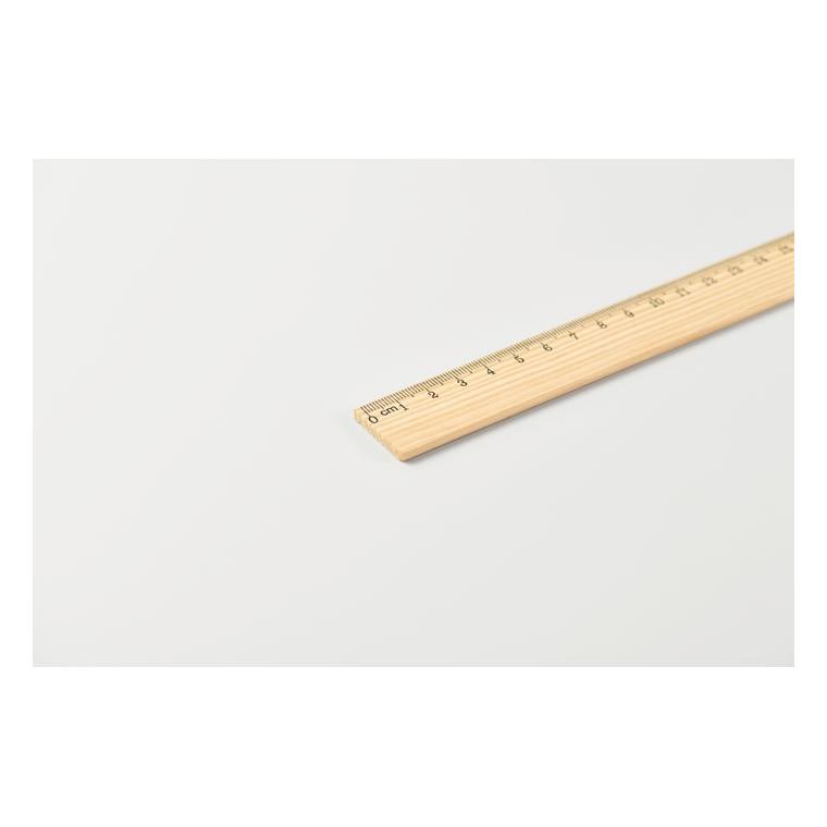 Riglă din lemn Ruler30, 30 cm Natur