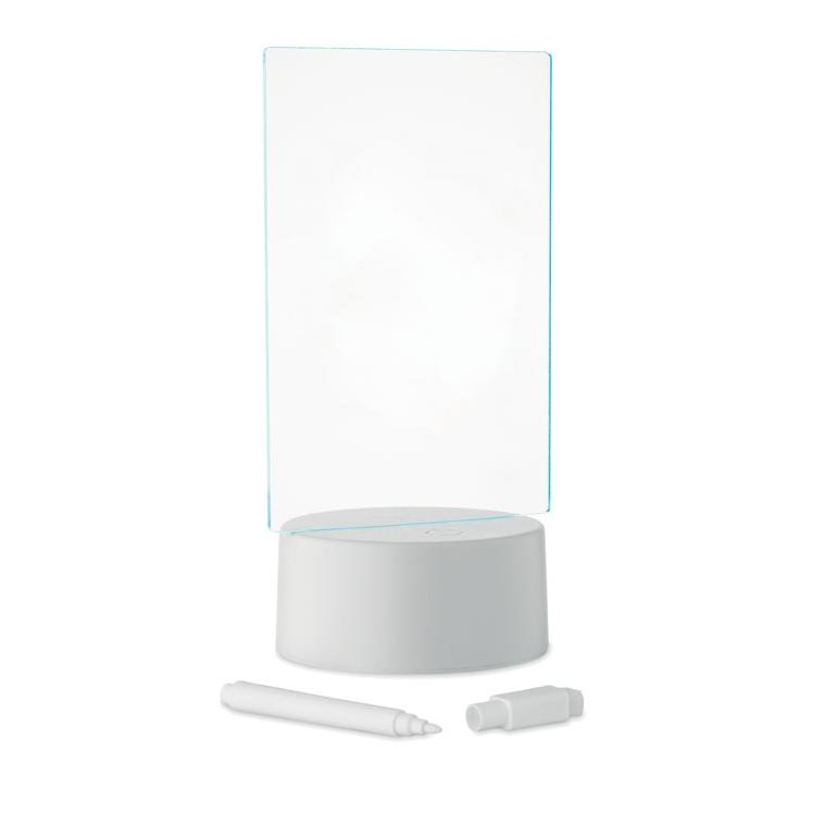 Tablă memo cu LED-uri luminoase Ledmemo
