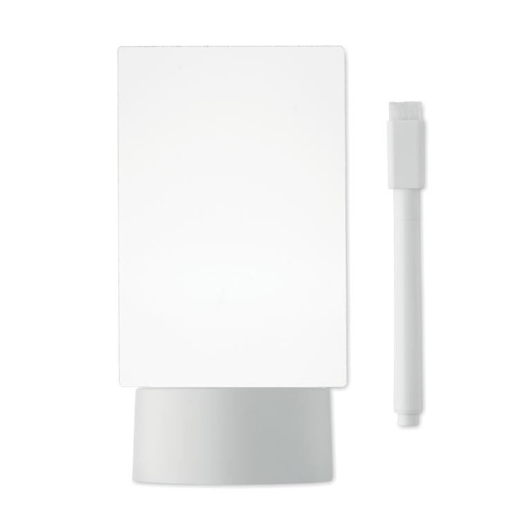 Tablă memo cu LED-uri luminoase Ledmemo Alb