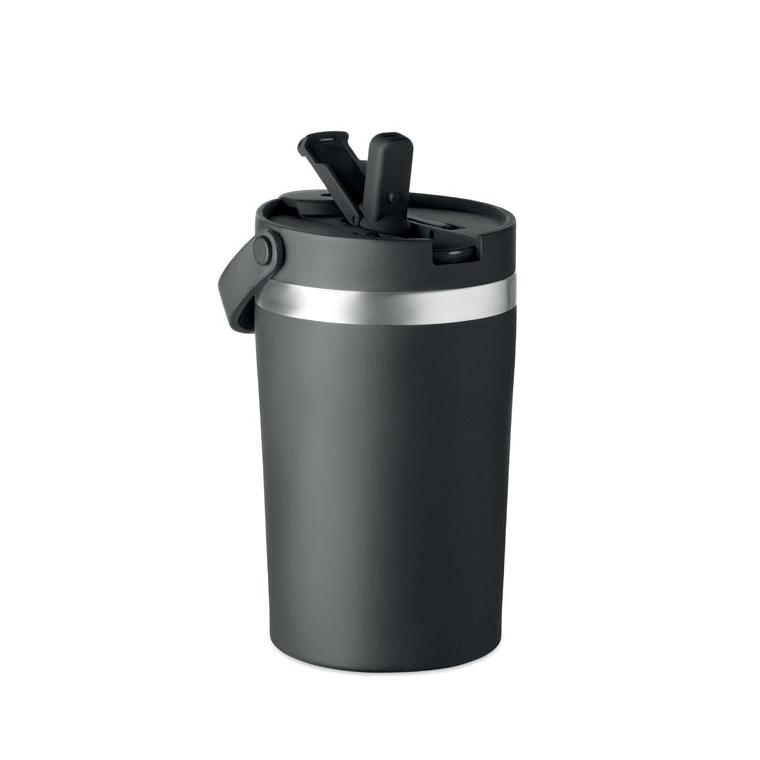 Pahar cu perete dublu Cozycup, 350 ml Negru