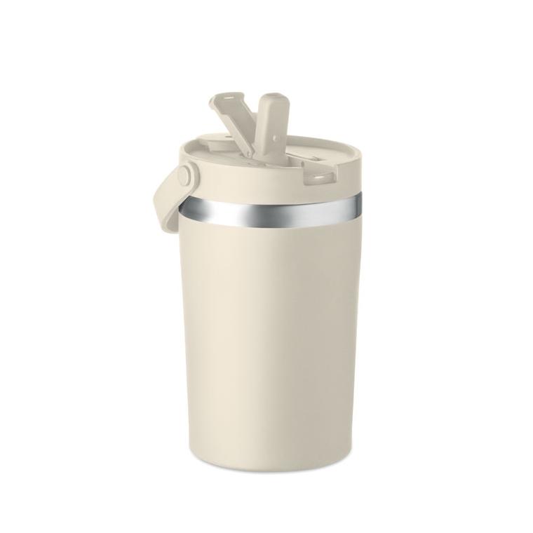 Pahar cu perete dublu Cozycup, 350 ml Bej