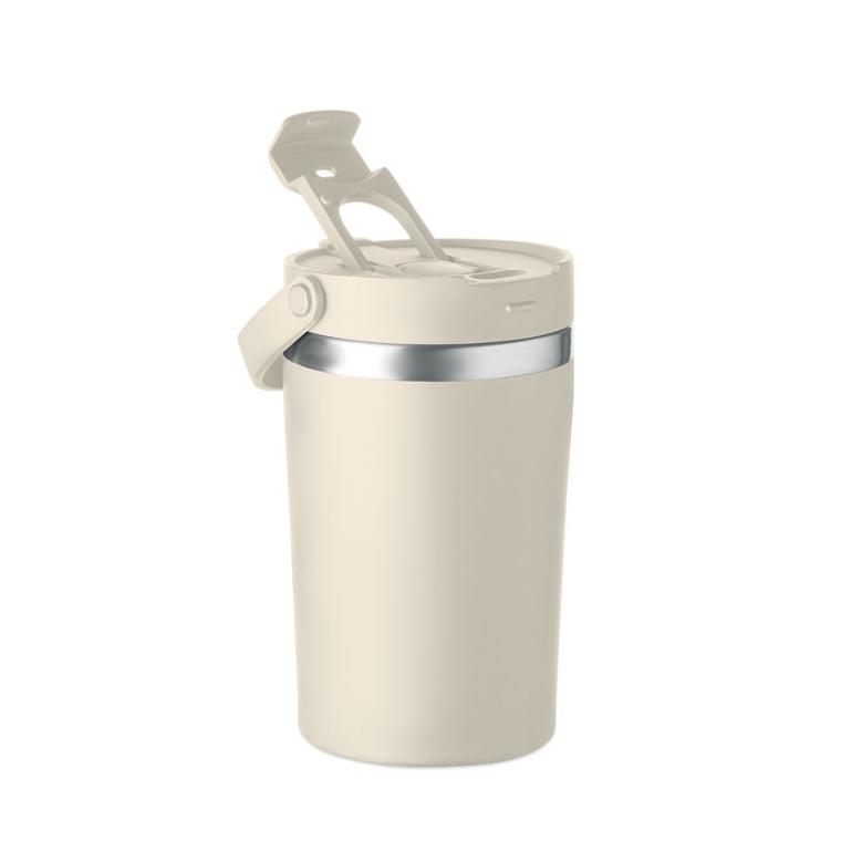 Pahar cu perete dublu Cozycup, 350 ml Bej