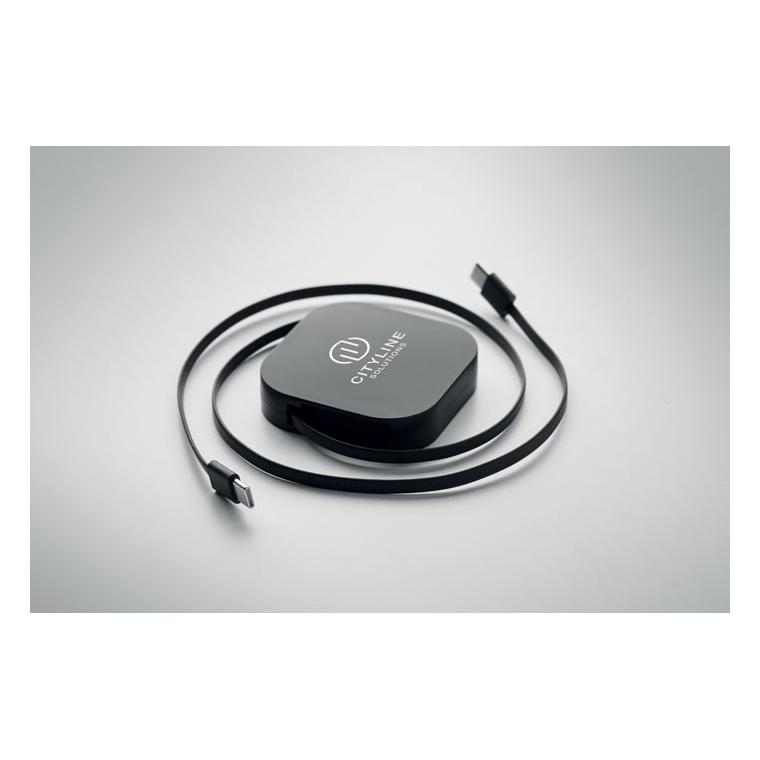 Cablu de încărcare pliabil Linea 100, 100W Negru