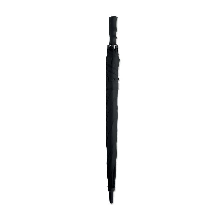 Umbrelă pătrată anti-vânt Amboli, 23 inch Negru