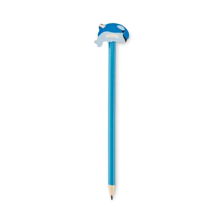 Creion din lemn în formă de animal Circo Turquoise