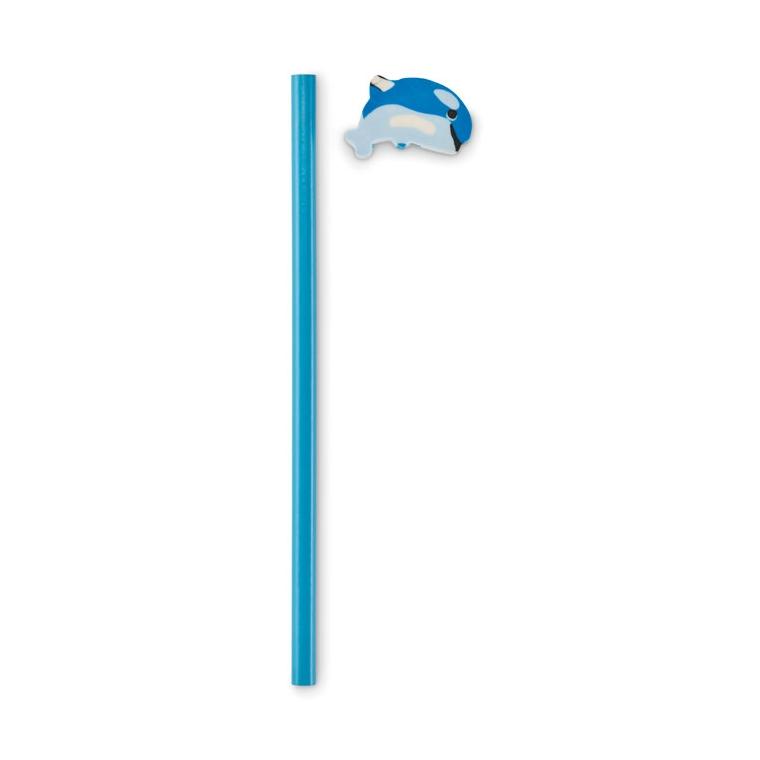 Creion din lemn în formă de animal Circo Turquoise