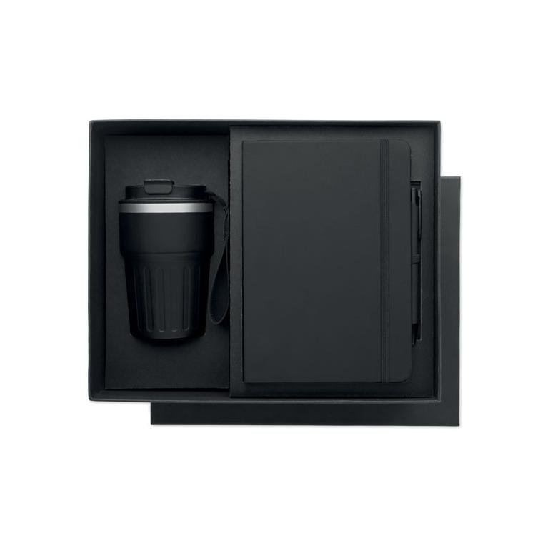 Set cadou din 3 piese în cutie Engage Negru