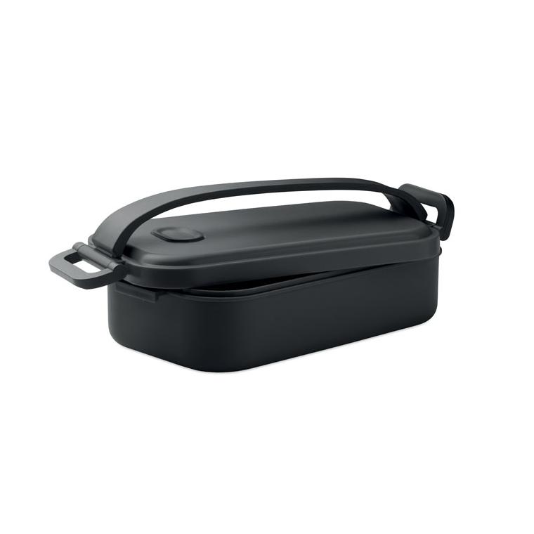 Cutie pentru prânz din PP Sarnie, 800 ml Negru