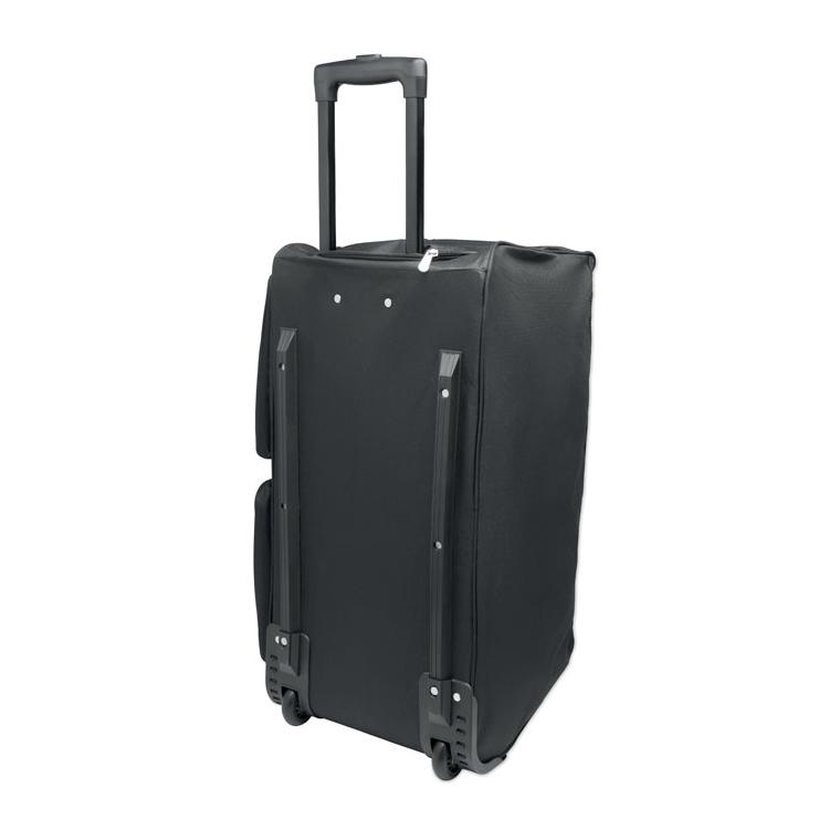 Geantă de voiaj tip troliu din RPET 600D Itfits Negru
