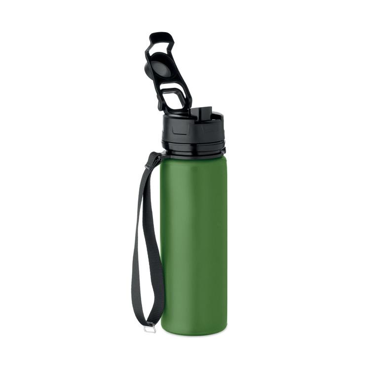 Sticlă sport pliabilă din silicon Lett Verde Inchis
