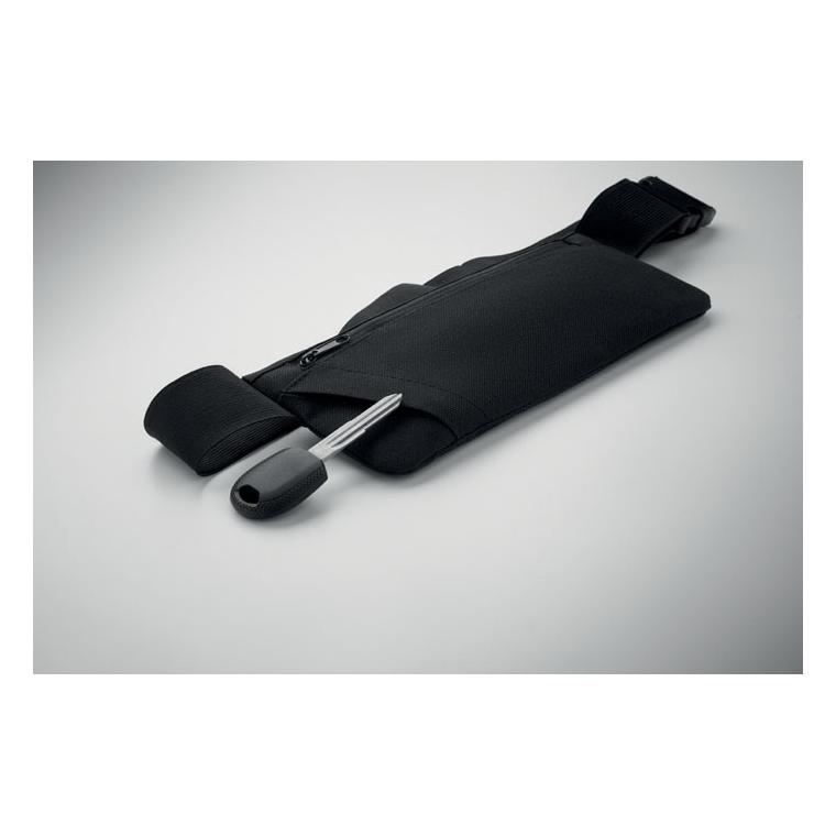 Borsetă sport din RPET 600D Moderate Negru