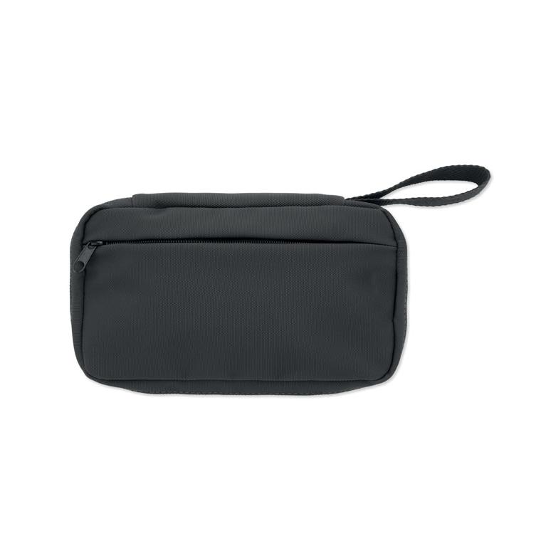 Geantă pentru cosmetice din RPET 600D Vanit Negru