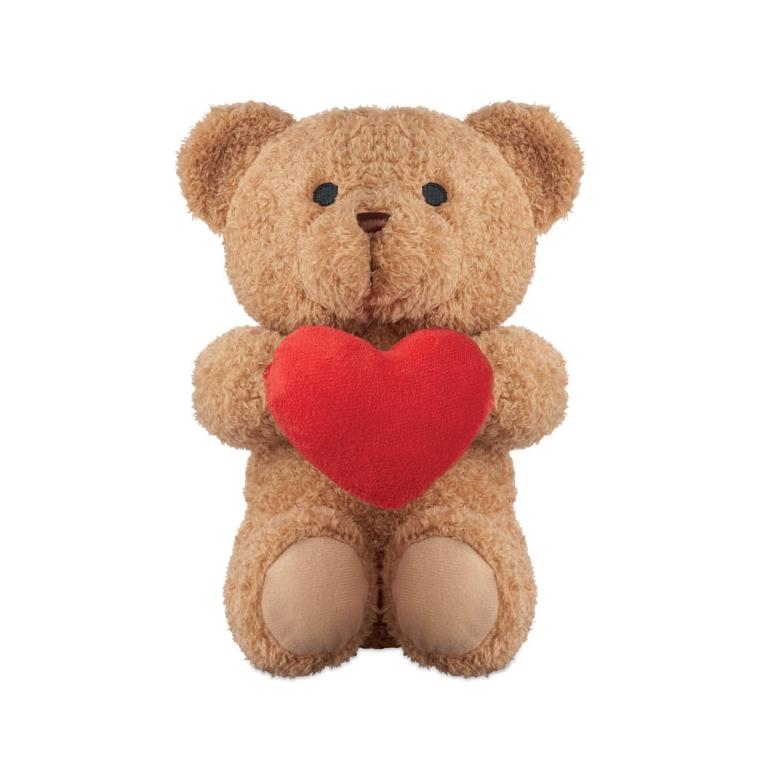 Ursuleț de pluș cu inimă Snuggle, 23 cm