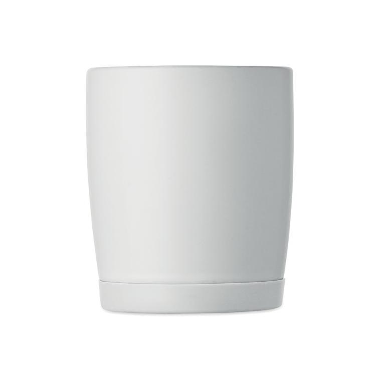 Cană din ceramică Silbase, 300 ml Alb