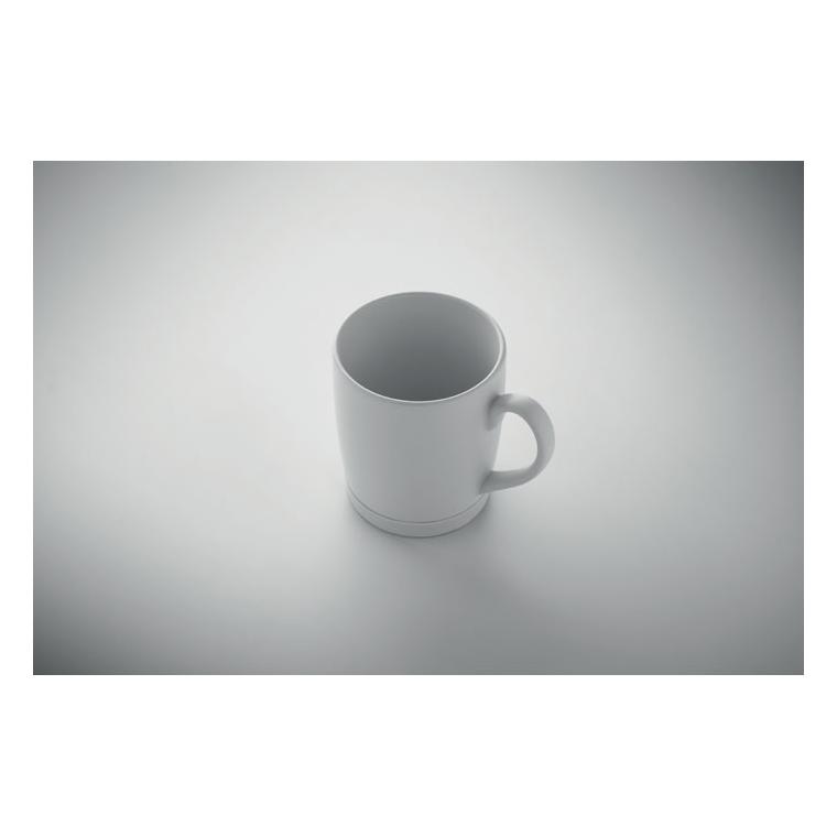 Cană din ceramică Silbase, 300 ml Alb