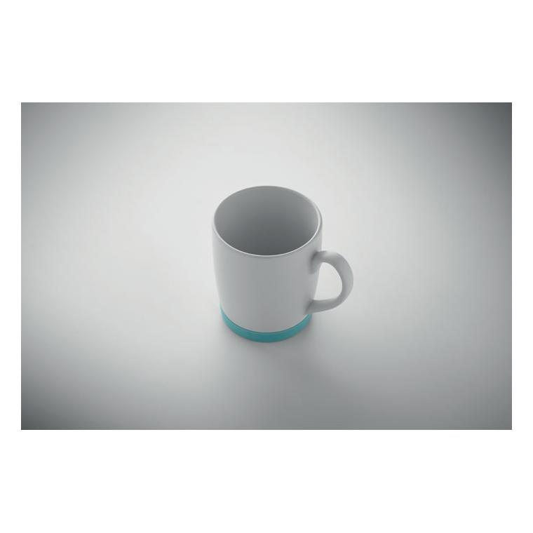 Cană din ceramică Silbase, 300 ml Petrol