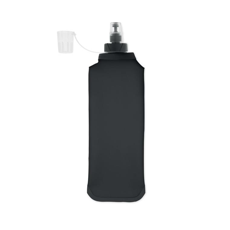 Sticlă de apă pliabilă Biter, 500 ml Negru