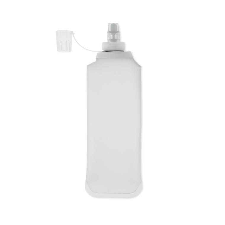 Sticlă de apă pliabilă Biter, 500 ml Alb transparent
