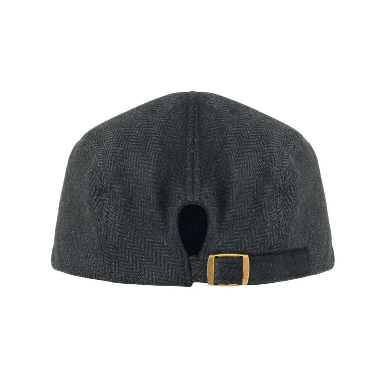 Șapcă plată tip Newsboy Blind Peak, 320 g/m² Negru