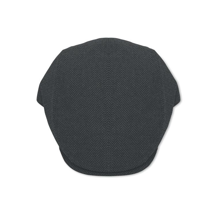 Șapcă plată tip Newsboy Blind Peak, 320 g/m² Negru