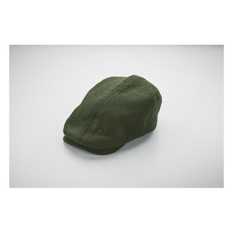 Șapcă plată tip Newsboy Blind Peak, 320 g/m² Verde Inchis