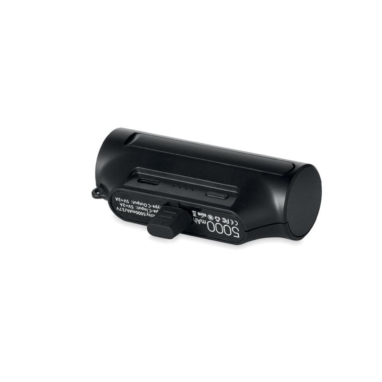 Baterie externă 5000 mAh Powerkau Negru