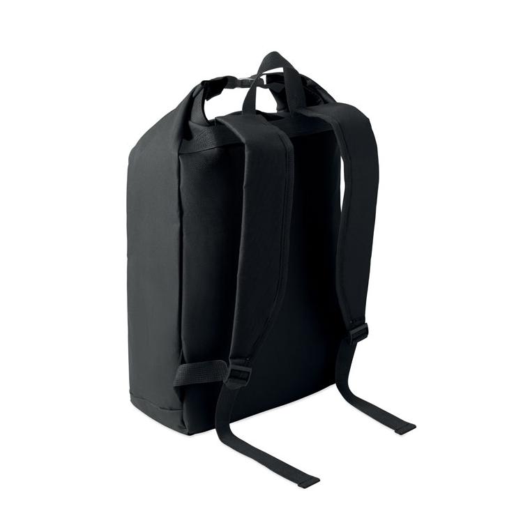 Rucsac pentru laptop de 15 inch rolltop Uniton Negru