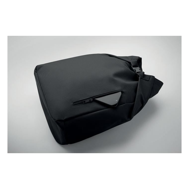 Rucsac pentru laptop de 15 inch rolltop Uniton Negru