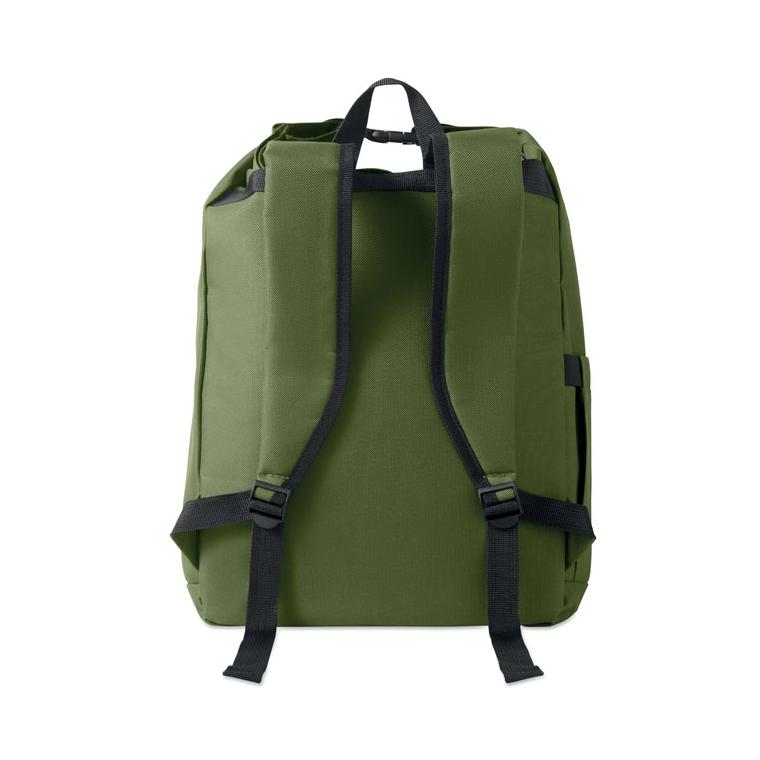 Rucsac pentru laptop de 15 inch rolltop Uniton Verde militar