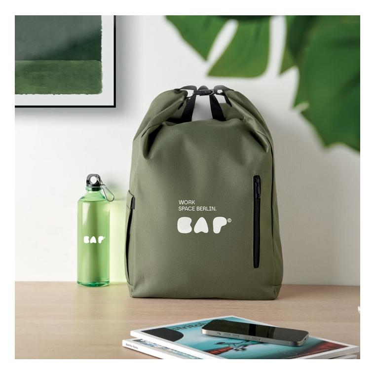 Rucsac pentru laptop de 15 inch rolltop Uniton Verde militar