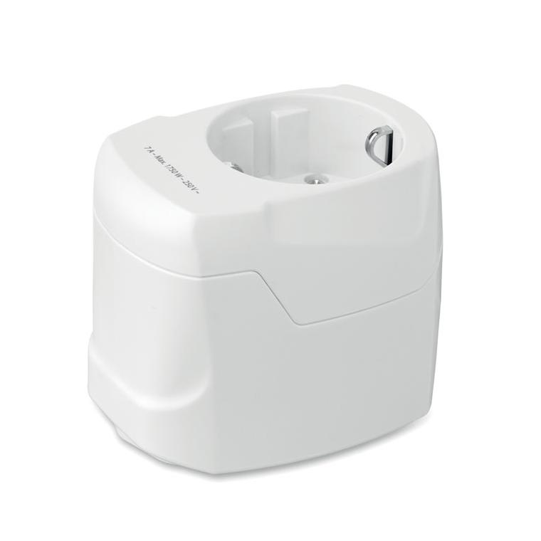 Adaptor universal SKROSS® Pro, 3 poli Alb