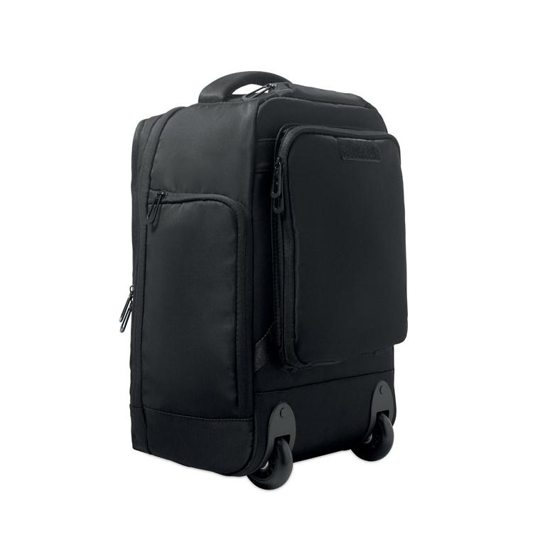 Rucsac tip troliu din RPET 290T Magnate Negru