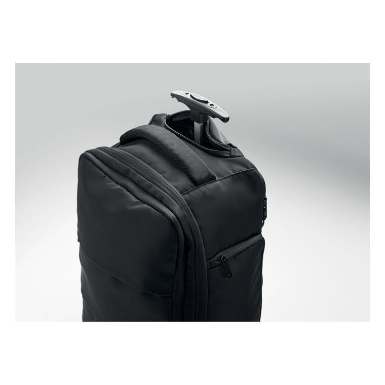 Rucsac tip troliu din RPET 290T Magnate Negru