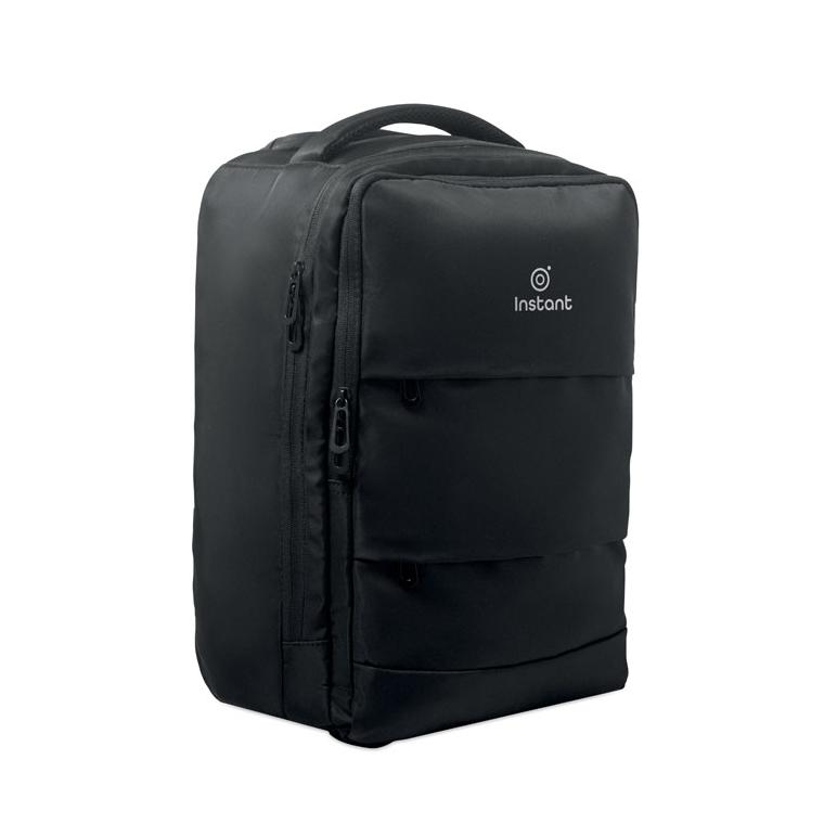 Rucsac tip troliu din RPET 290T Magnate Negru