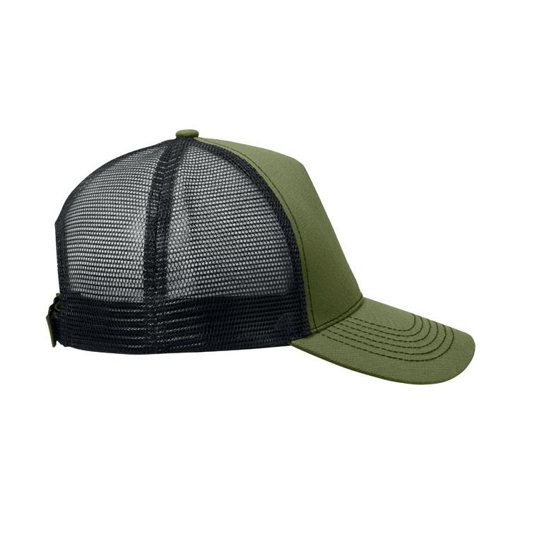 Șapcă trucker cu 5 panouri Blist Verde militar
