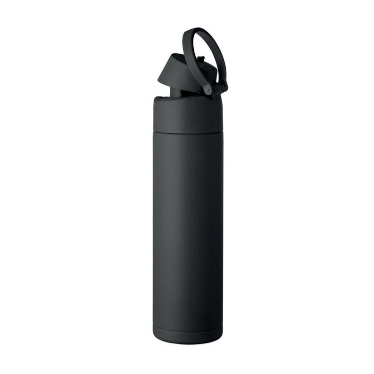 Sticlă cu perete dublu Toien Two, 500 ml Negru