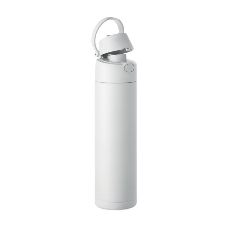 Sticlă cu perete simplu Toien One, 650 ml Alb