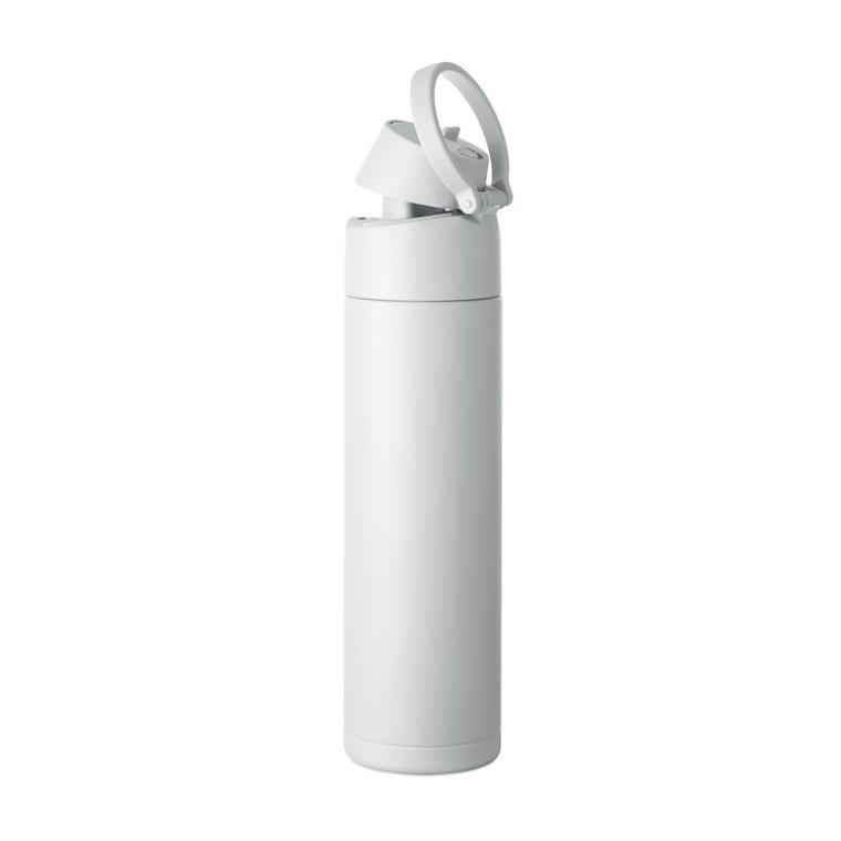 Sticlă cu perete simplu Toien One, 650 ml Alb
