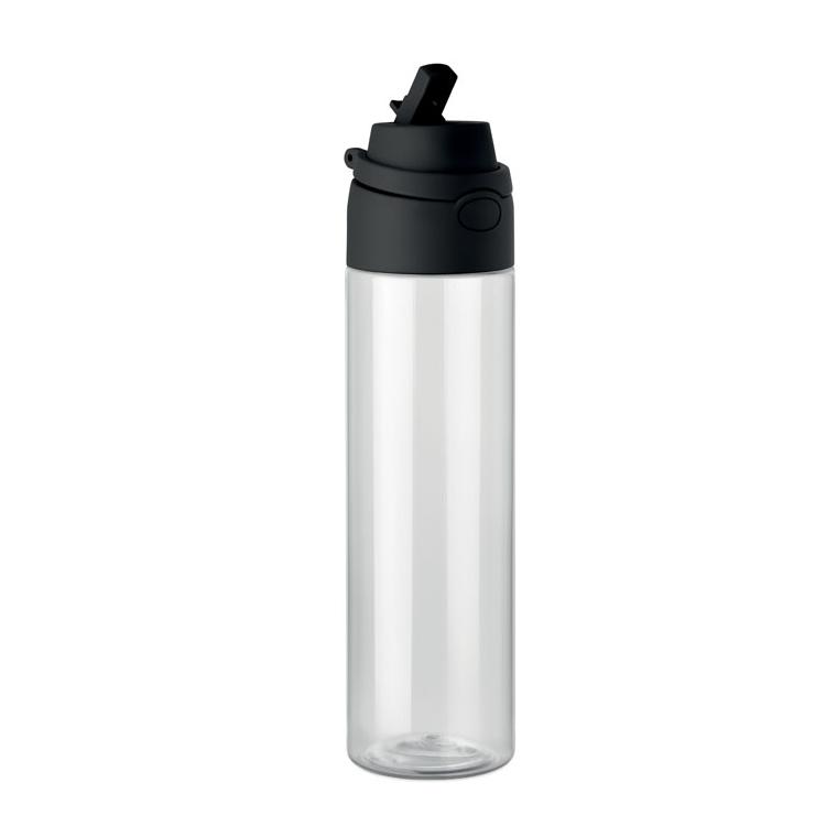 Sticlă din RPET Toien Klar, 700 ml Negru